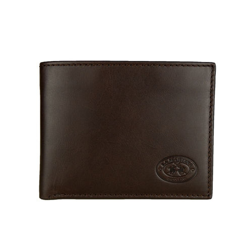 La Martina Brown Leather Men Men's Wallet