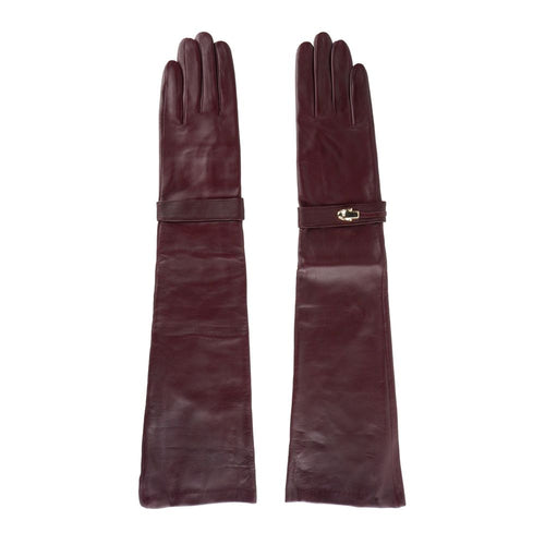 Cavalli Class Elegant Lambskin Leather Gloves In Radiant Women's Pink