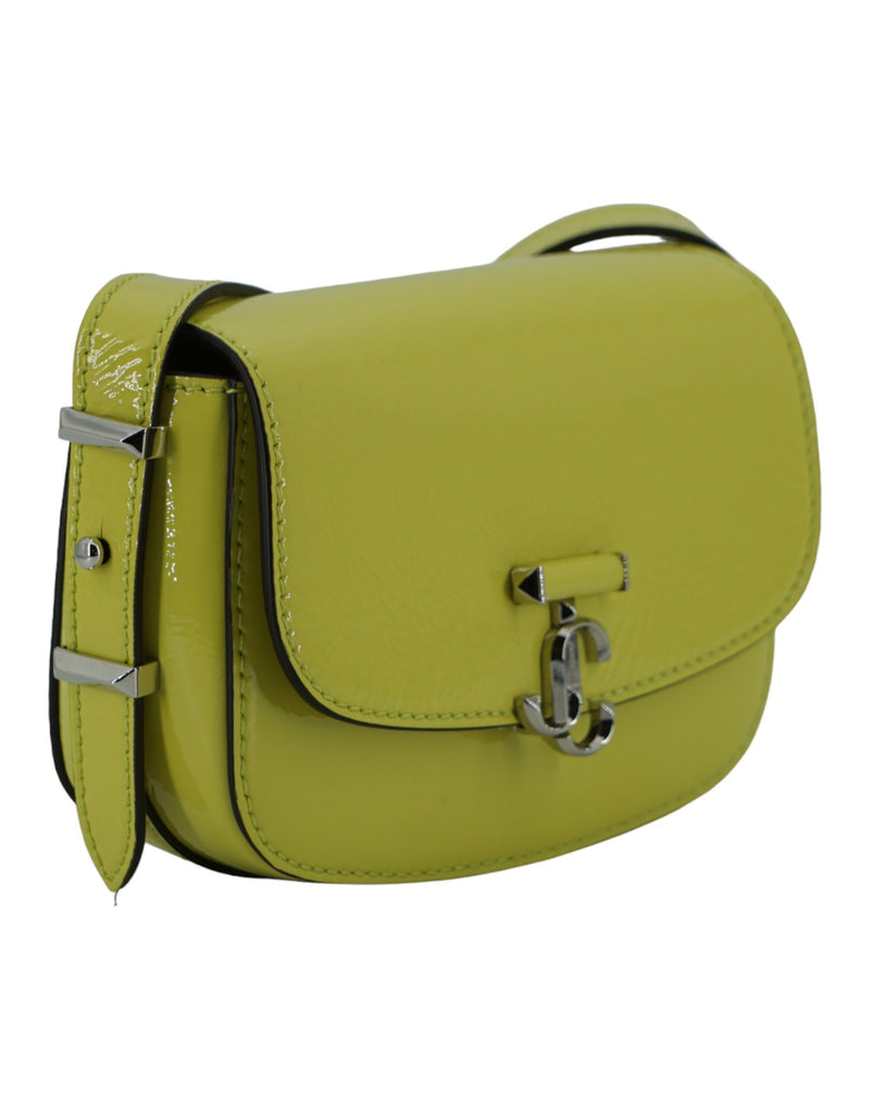 Jimmy Choo Lime Yellow Leather Small Shoulder Women's Bag