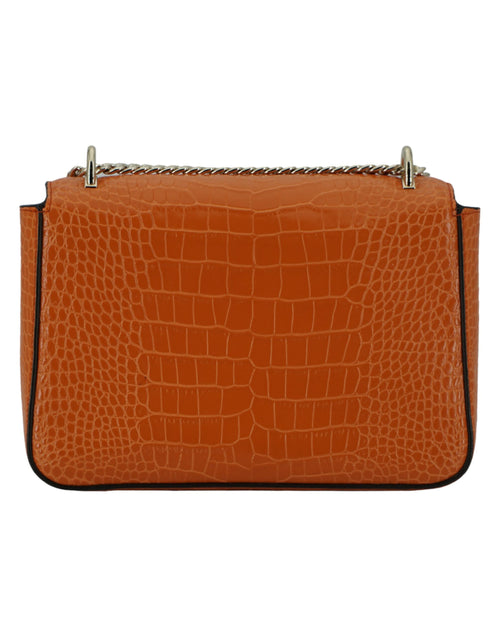 Jimmy Choo Amber Orange Leather Shoulder Women's Bag