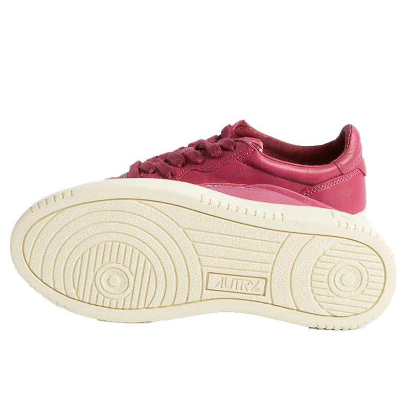 Autry Fuchsia Leather Di Capra Women's Sneaker