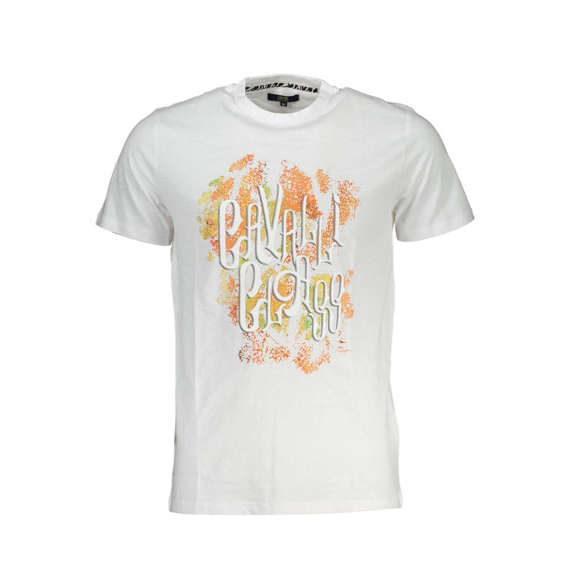 Cavalli Class White Cotton Men's T-Shirt