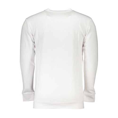 Cavalli Class White Cotton Men's Sweater