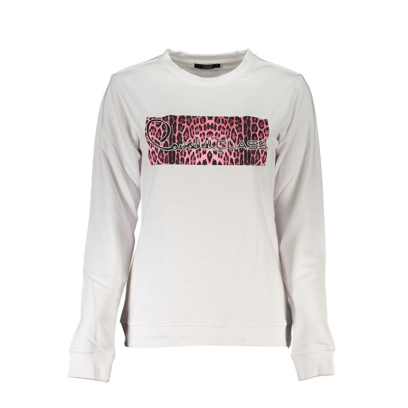 Cavalli Class White Cotton Women's Sweater