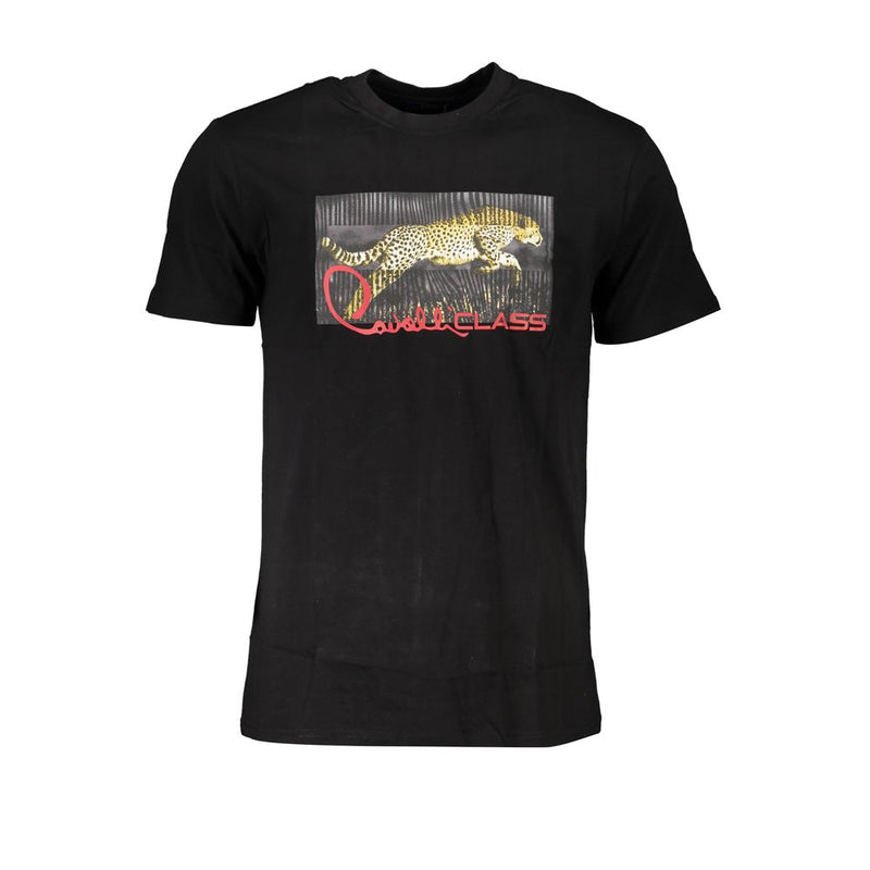 Cavalli Class Black Cotton Men's T-Shirt