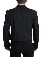 Dolce & Gabbana Black Double Breasted Cropped Blazer Men's SICILIA (Pre-Owned)