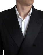 Dolce & Gabbana Black Double Breasted Cropped Blazer Men's SICILIA (Pre-Owned)