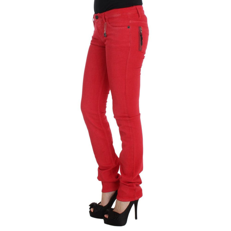 Costume National Red  Jeans & Men's Pant