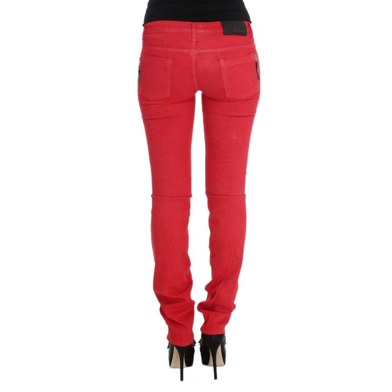 Costume National Red  Jeans & Men's Pant