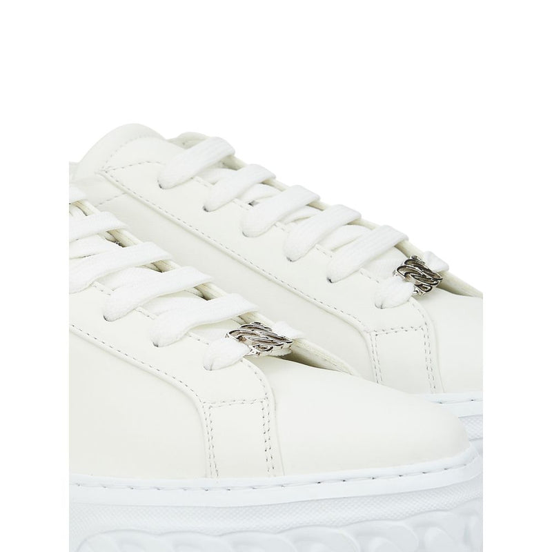 Casadei Sleek White Leather Women's Sneakers