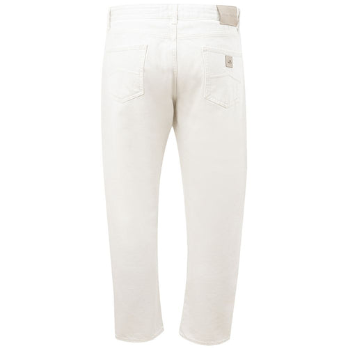 Armani Exchange Elegant White Cotton Men's Trousers