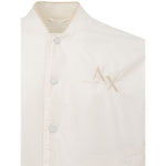 Armani Exchange Elegant White Designer Jacket for Men's Men