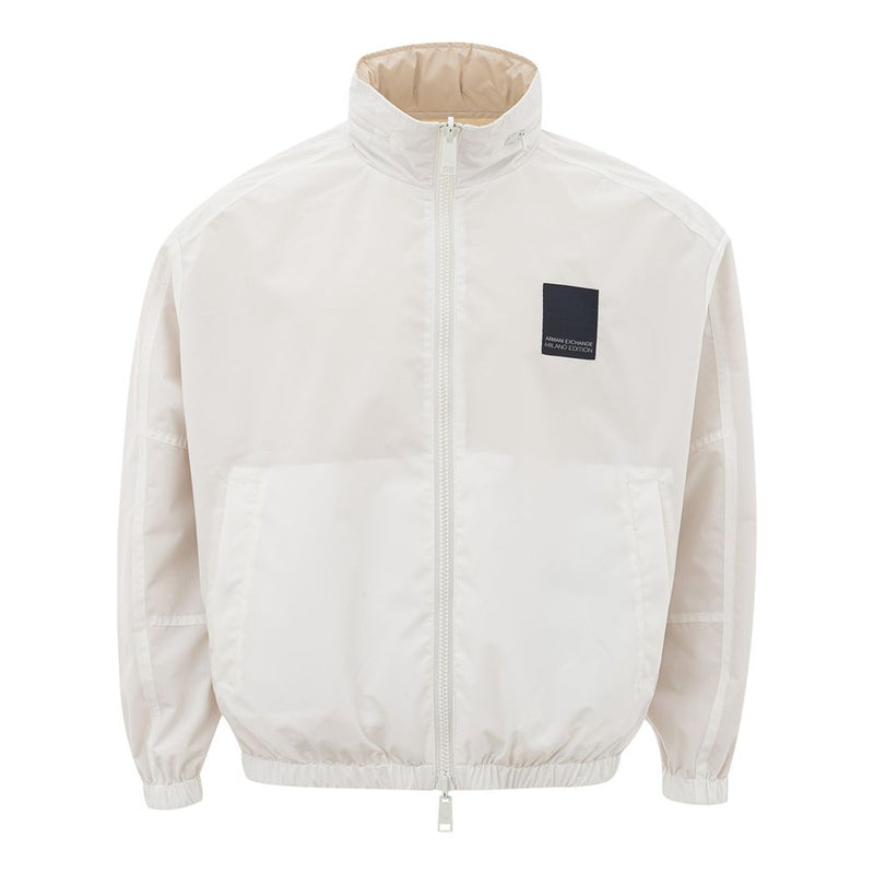 Armani Exchange Beige Polyamide Jacket for the Modern Men's Man