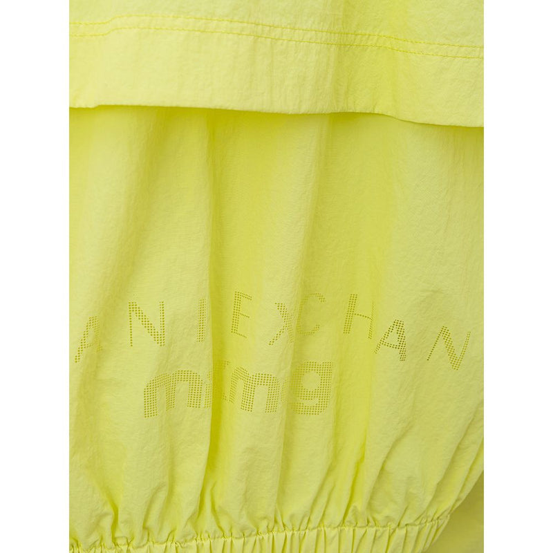 Armani Exchange Chic Yellow Polyamide Jacket for Women's Women