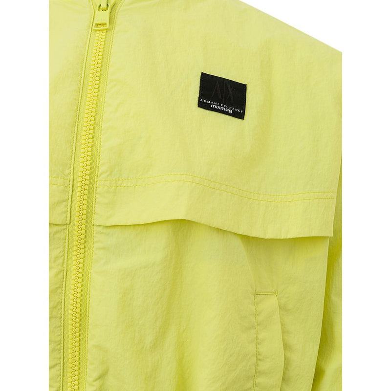 Armani Exchange Chic Yellow Polyamide Jacket for Women's Women