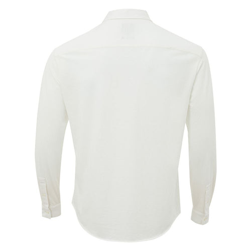 Armani Exchange Elegant White Organic Cotton Men's Shirt