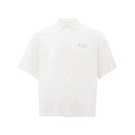 Armani Exchange Elegant White Viscose Shirt for Men's Men