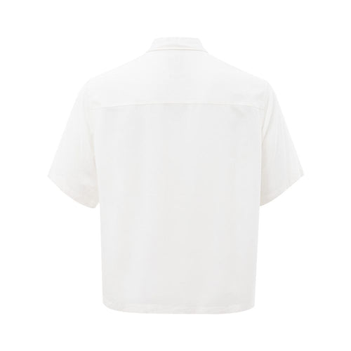 Armani Exchange Elegant White Viscose Shirt for Men's Men