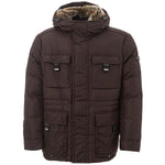 Peuterey Sophisticated Brown Polyamide Jacket for Men's Men