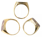 Dolce & Gabbana Gold Brass LOVE Enamel Set of 3 Women's Ring (Pre-Owned)