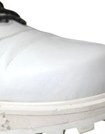 Dolce & Gabbana White Vulcano Trekking Ankle Boots Men Men's Shoes (Pre-Owned)