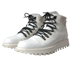 Dolce & Gabbana White Vulcano Trekking Ankle Boots Men Men's Shoes (Pre-Owned)