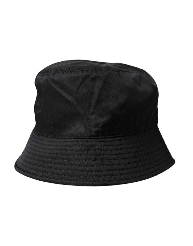 Dolce & Gabbana Black Wide Brim Cap Bucket Hat Men's Men