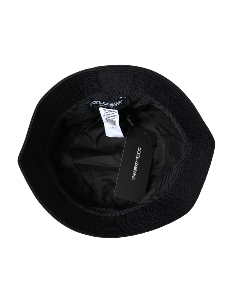 Dolce & Gabbana Black Wide Brim Cap Bucket Hat Men's Men