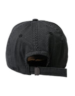 Dolce & Gabbana Black Cotton Embellished Baseball Hat Men's Men