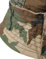 Dolce & Gabbana Green Camouflage Cotton Bucket Hat Men's Men