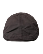 Dolce & Gabbana Brown Nylon Cloth Newsboy Hat Men's Men