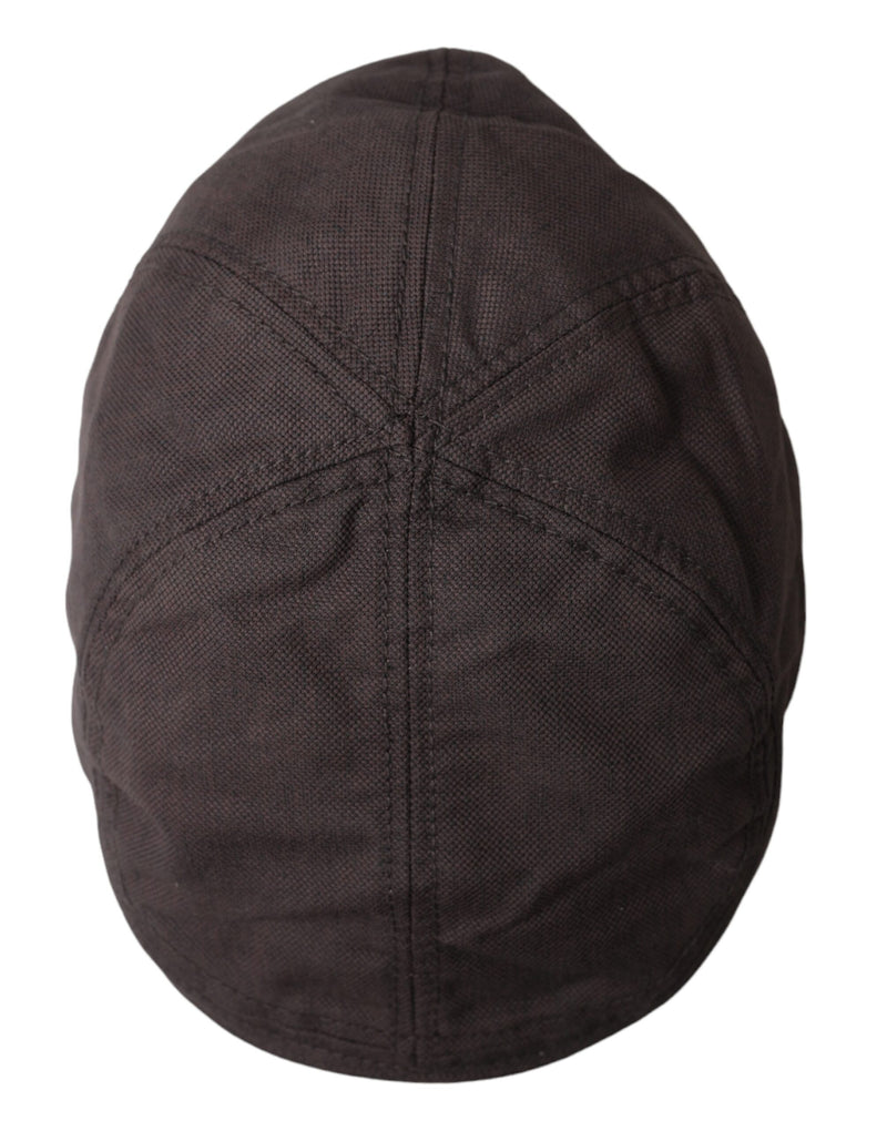 Dolce & Gabbana Brown Nylon Cloth Newsboy Hat Men's Men