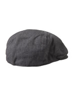 Dolce & Gabbana Gray Herringbone Crown Newsboy Hat Men's Men