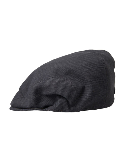 Dolce & Gabbana Gray Cotton Cloth Newsboy Hat Men's Men