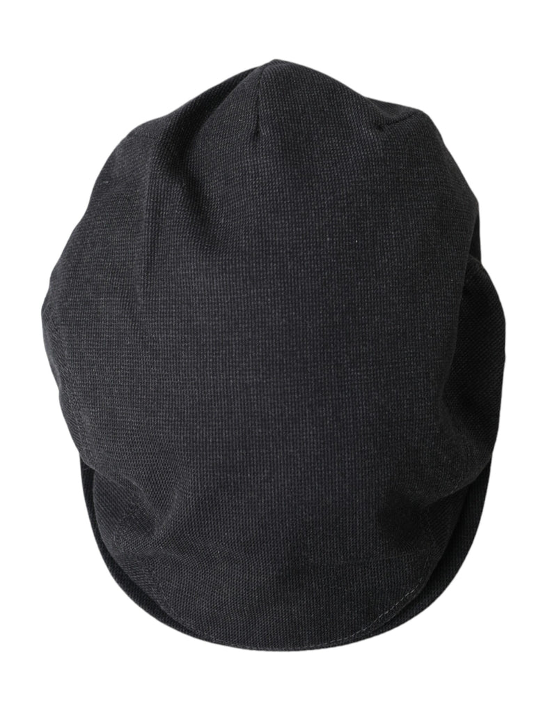 Dolce & Gabbana Gray Cotton Cloth Newsboy Hat Men's Men