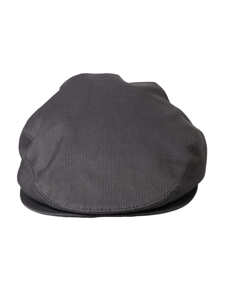 Dolce & Gabbana Gray Cotton Cloth Newsboy Hat Men's Men