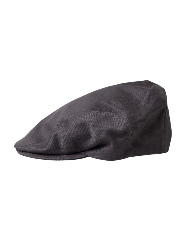 Dolce & Gabbana Gray Cotton Cloth Newsboy Hat Men's Men