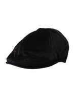 Dolce & Gabbana Black Crown Cotton Newsboy Hat Men's Men