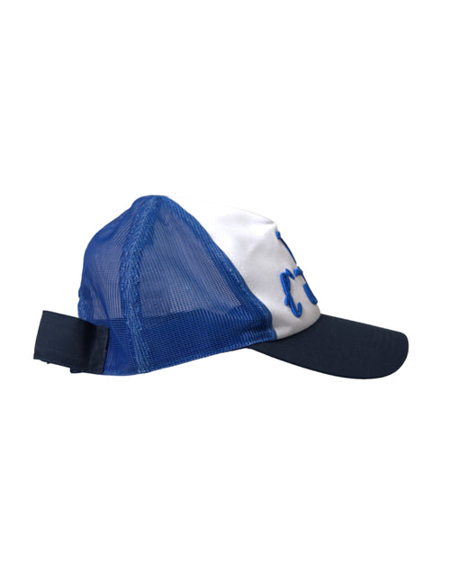 Dolce & Gabbana Blue White Black Italia Mesh Baseball Women's Hat