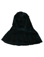 Dolce & Gabbana Black Weasel Fur Whole Head Wrap Women's Hat