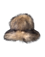 Dolce & Gabbana Brown Faux Fur Modacrylic Fedora Women's Hat