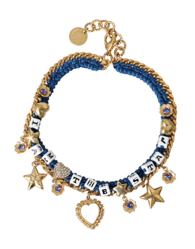 Dolce & Gabbana Gold Tone Brass Chain Iam The Star Women's Bracelet