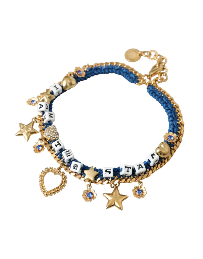 Dolce & Gabbana Gold Tone Brass Chain Iam The Star Women's Bracelet