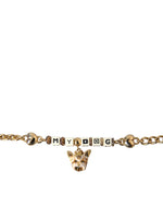 Dolce & Gabbana Gold Tone Brass Chain MY DOG Heart Women's Bracelet