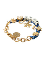 Dolce & Gabbana Gold Tone Brass Chain Star Fashion Women's Bracelet