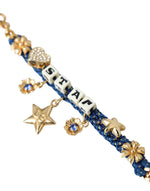 Dolce & Gabbana Gold Tone Brass Chain Star Fashion Women's Bracelet