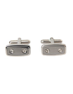 Dolce & Gabbana Silver Plated Metal Brass Pin Men Men's Cufflinks