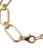 Dolce & Gabbana Gold Tone Brass Large Link Chain Jewelry Women's Necklace