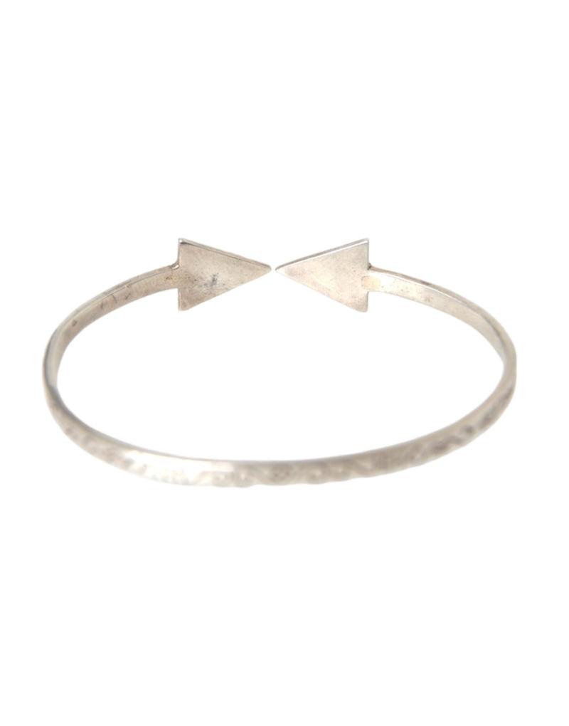 Nialaya Arrow Crystal 925 Silver Bangle Bracelet Women's Women