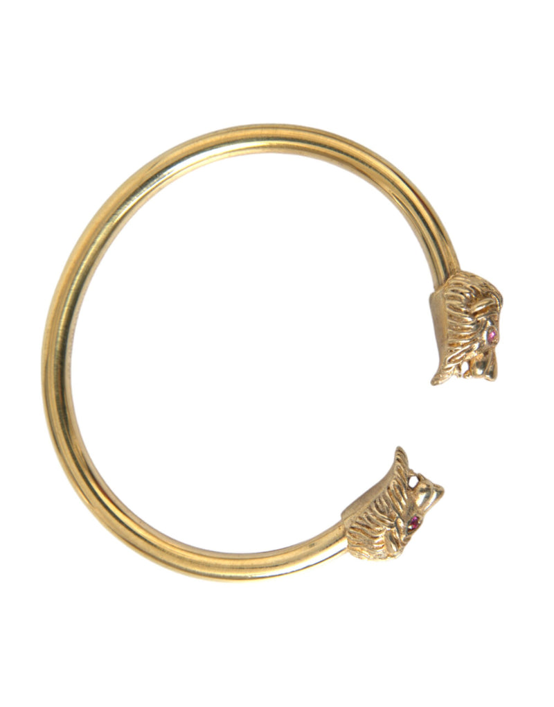 Nialaya Gold CZ Lion Bangle Bracelet Women's Women